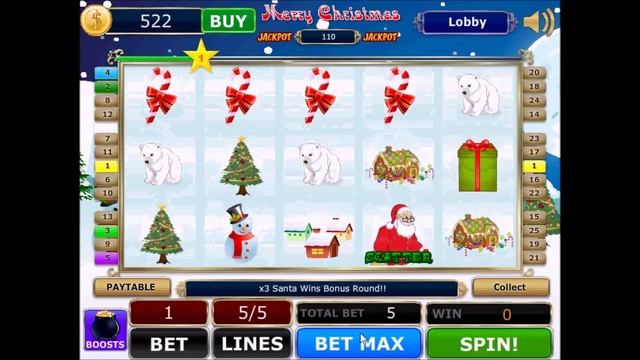 Merry Christmas Slots смотреть онлайн