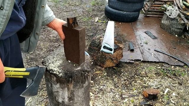 Как правильно и безопасно колоть щепки на розтопку камина,печки,булеръяна?