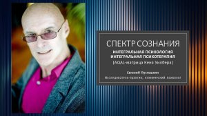 Спектр сознания. Интегральная психология — интегральная психотерапия (AQAL-матрица Кена Уилбера)