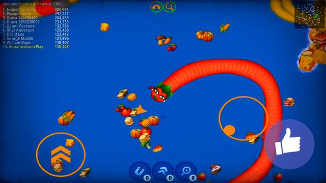 Worms Zone Io.Червячная Зона. Первое место,мой рекорд!
