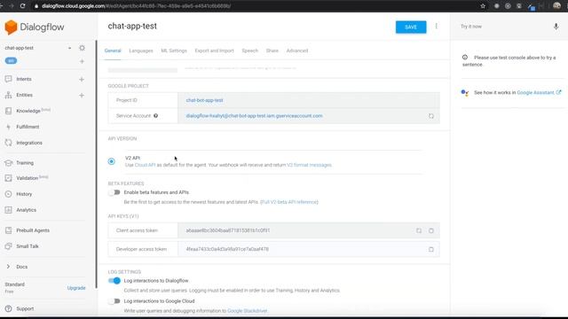 Chatbot Clone #2 Dialogflow API Configuration ( Dialogflow, React Project , MERN Stack ) смотреть онлайн
