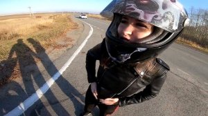 Прокатил девушку красотку на мотоцикле | Мото свидание 7