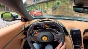 Ferrari Roma - 612hp V8 Twin Turbo Coffee Run (POV Binaural Audio)