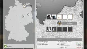 German Truck Simulator - gameplay - garage management