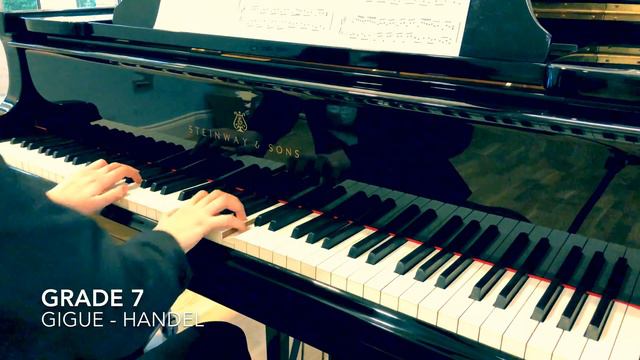 Grade 7 Gigue Handel ABRSM piano syllabus 2019-2020 5th mvt Suite no.8 F minor HWV 433 finale