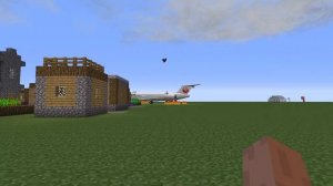 ЭТОТ САМОЛЕТ УПАЛ НА ДЕРЕВНЮ В МАЙНКРАФТ ТРОЛЕНК ЛОВУШКА МАЙНКРАФТ КАМПЮТЕРНАЯ ИГРА САМАЛЕТ КРУШЕНИ