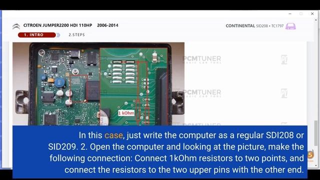 PCMTuner PSA Ford SID208 SID209 Instruction смотреть онлайн