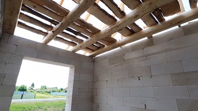 двухскатная крыша часть 1