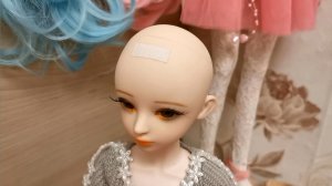 Укрепляем парик кукле БЖД 1/3 60 см