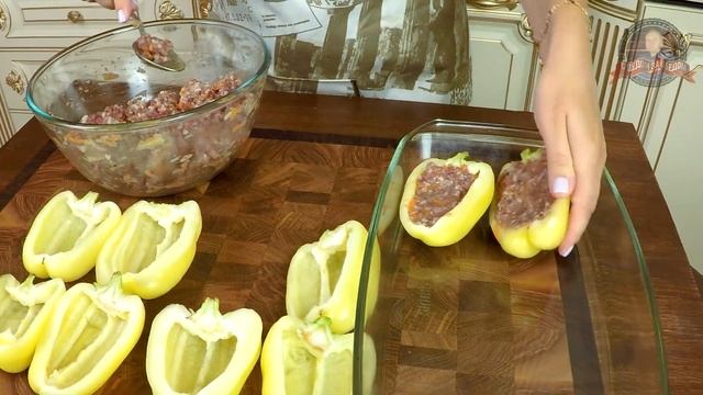 Перец Болгарский Фаршированный ?️ Перец с мясной начинкой смотреть онлайн