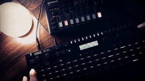 Roland J-6  &  Korg SQ-64