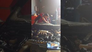 Nissan President halfcut iding and revving VH45DE