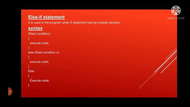 Decision making statements (if, if-else, if-else ladder, switch) in Java