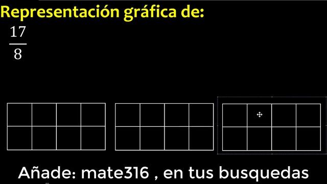 Representar 17/8 graficamente . Representacion grafica de fracciones , grafico смотреть онлайн