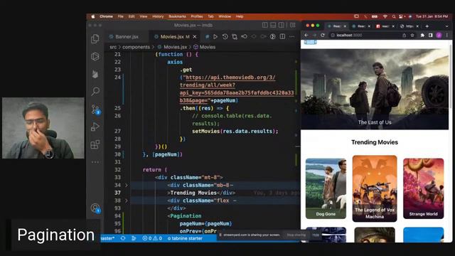 Create a IMDb Website using React | React JS Tutorial for Beginners 2023 | Code with Scaler