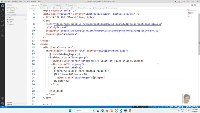 Python Flask Tutorial - Form, Validation and Save File Web App Part 2 (For Beginners) смотреть онлайн