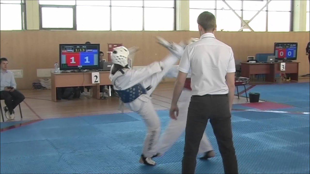 Taekwondo WTF. 29.03.2014. Турнир клуба Беркут. Хроменкова-Захарова