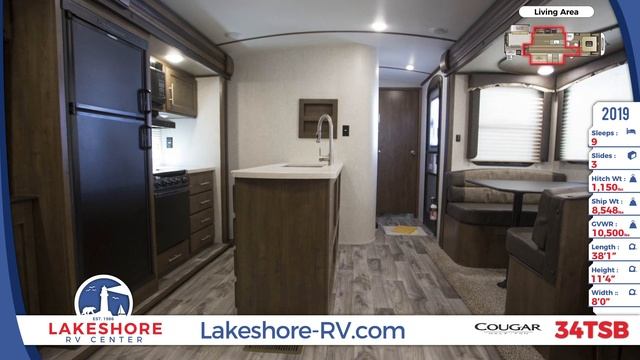2019 Keystone Cougar Half Ton 34TSB Travel Trailer RV For Sale Lakeshore RV Center смотреть онлайн