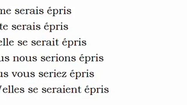 Изучение французского языка = Спряжение глаголов = S'éprendre смотреть онлайн