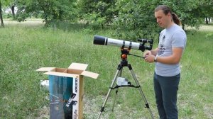 Сборка и Настройка Телескопа Celestron SkyScout 90 (Рефрактор на азимутальной монтировке)