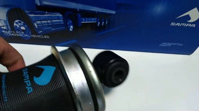 Задний пневмоамортизатор кабины МАН Ф90 Ф2000 020.228-01 SAMPA