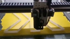 Печать рекламной буквы на 3d принтере (PLA: боковая часть)