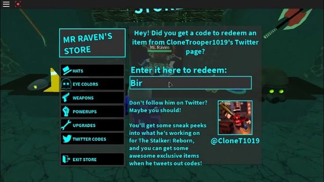Roblox Stalker: Reborn Codes смотреть онлайн