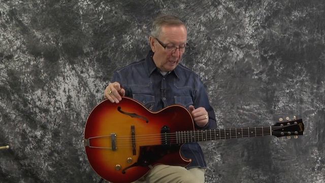 Used Guitar Sale First Year 1960 Gibson ES 125TC Cherryburst P90 смотреть онлайн