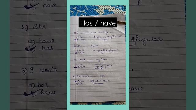 has/ have. #english #grammer #artmas #jessi #rip #messie #ronaldo #fifa #live #iffa #rcb #cricket #