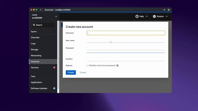 Cockpit - панель управления сервером | UnixHost смотреть онлайн