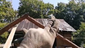 ЗАМЕНА ФАЛЬЦЕВОЙ КРОВЛИ НА ПРОФЛИСТ, ПЕРЕДЕЛКА КРЫШИ 1ЧАСТЬ