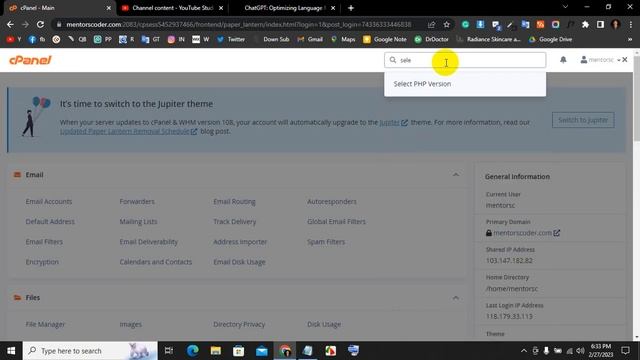How to update PHP version in Cpanel 2023