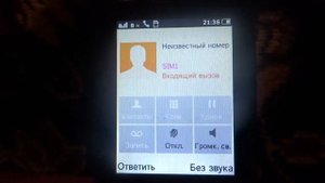 Philips Xenium E168 incoming call
