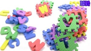 Учим английский алфавит с Цветным пазлом для детей|Учим буквы на английском|Видео для детей