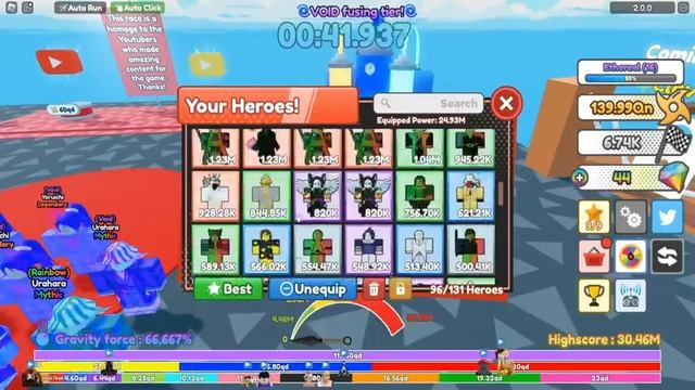 НОВЫЕ ТОПОВЫЕ ПИТОМЦЫ ЮТУБЕРОВ в Anime Racing Clicker Roblox смотреть онлайн