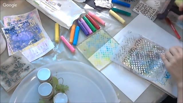 Восковые мелки Gelatos и гелевая пластина Gelli в микс медиа декоре: видео урок Натальи Жуковой смотреть онлайн