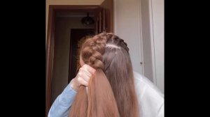 Французская коса с плетением вокруг головы/French braid #frenchbraid #hairstyles