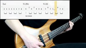 Nirvana - Come As You Are (Bass Cover) (Play Along Tabs In Video)