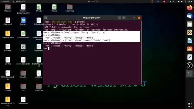 Lists in Python (array) || Arrays in Python || What are Lists ? || What are arrays ? || Python Ep4
