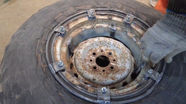 Таких колес еще никто не видел)Мотобуксировщик часть 4.