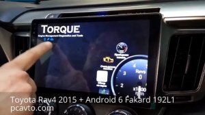 Toyota Rav4 2015 установка магнитолы на Android 6 Fakard 192L1