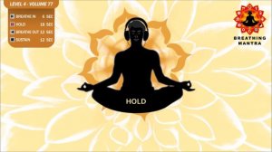 Guided Breathing Mantra (6 - 18 - 12 - 12) Pranayama Yoga Breathing Exercise (Level 4 - Volume 77)