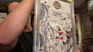 CBCS unboxing! Sketches by Ken Haeser VSP Verified Signature Program Service Spider-Man Avengers CG