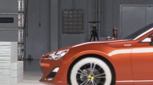 2013 Scion FRS moderate overlap test-Crash Test