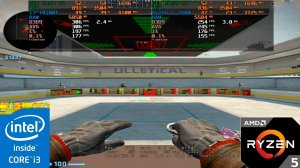 i3-10100f vs Ryzen 5 2600 Test in CS:GO +Fps Benchmark