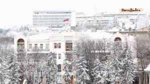 Пятигорск, зима, парк "Цветник"