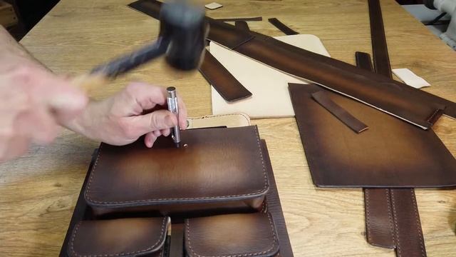 Мужская сумка портфель из кожи своими руками. Это легко! смотреть онлайн