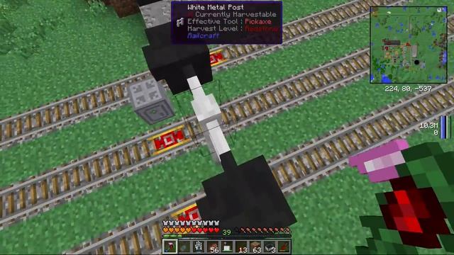 1.7.10 Minecraft FTB Direwolf20 Pack 35 Railcraft станция.