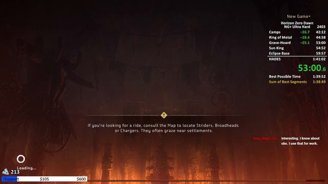 Horizon Zero Dawn NG+ Ultra Hard Speedrun in 1:41:00 смотреть онлайн