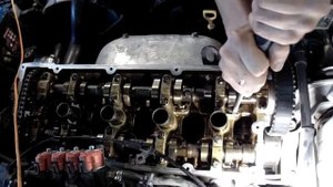 Установка регулировочных шайб клапанов Hyundai Sonata EF